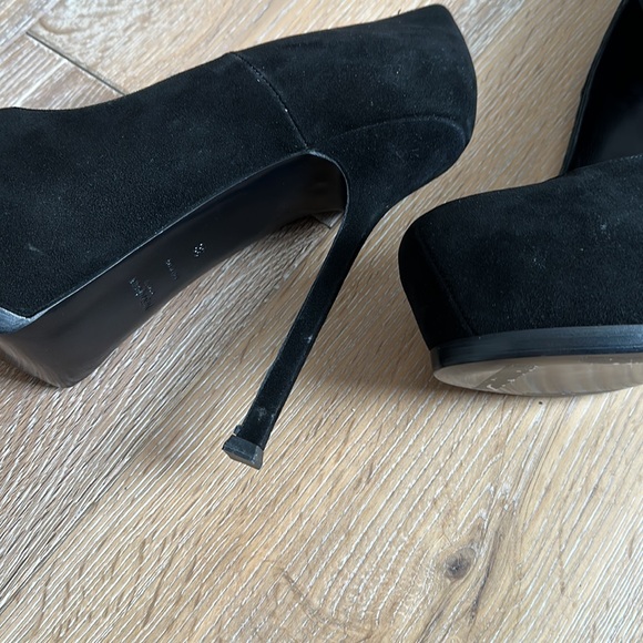 EUC YSL platform heels- black suede- size 38 - Picture 7 of 17